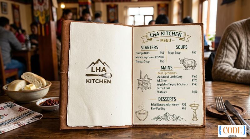 LHA Kitchen Menu